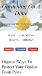 Mobile Screenshot of gardeningonadime.com